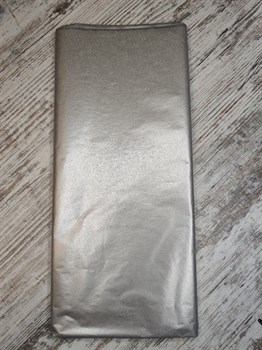 Бумага тишью металлик 50*66 см, серебро - фото 4886