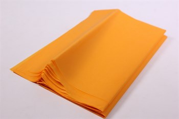 Бумага тишью 50*66 см, оранжевый №123 - фото 6417