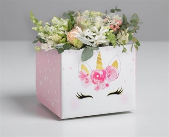 Складная коробка «Единорог», 10 × 12 × 12 см - фото 7688