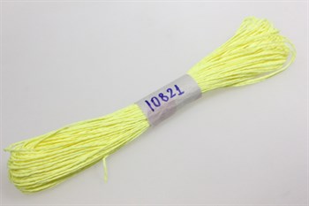 Шнур бумажный цвет: лимонный 10 м - фото 8323
