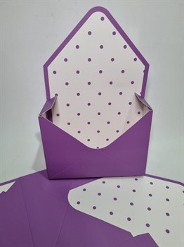 Коробка-конверт, 23*35*8 см фиолетовый - фото 8839