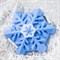 Снежинка кристальная пластиковая форма - фото 5522
