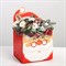 Коробка для мини-букетов «С новым годом», Дед Мороз, 12 х 17 х 10 см - фото 8006